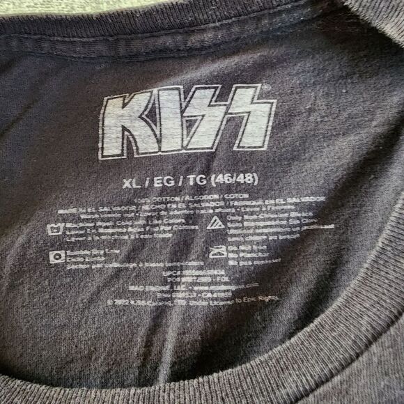 Kiss Rock And Roll All Nite Gray Tshirt With Graphics Size XL - Picture 4 of 5